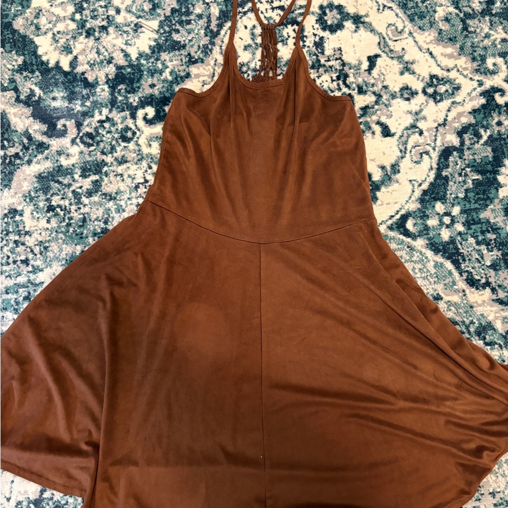 Brown Sleeveless Dress
